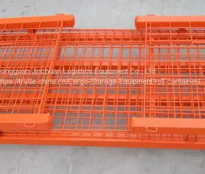 Heavy Duty Rigid Rolling Wire Mesh Container With Caster thumbnail-1