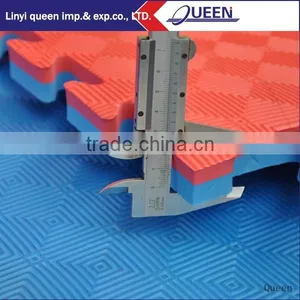 2.5cm Thick EVA Foam Taekwondo Tatami Puzzle Wrestling Mats Red Blue Reversible thumbnail-1