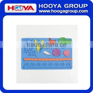18.6*12*0.6CM STAR AND SNAIL SILICON FONDANT MOULD thumbnail-1