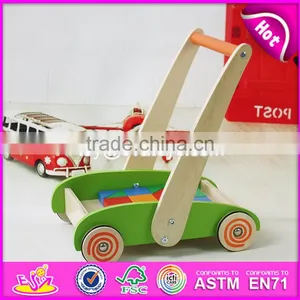 2017 New Design Building Blocks Wooden Baby Walkers for Boys W16E066 thumbnail-3