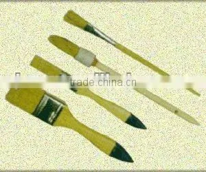 4 Piece Bristle Wooden Handle Paint Brush Set thumbnail-1