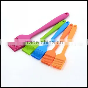 Non-stick High Temperature Food Grade Silicone Basting Brush,OEM Hot Selling Cooking Oil Brush,silicone Basting Brush for Sale thumbnail-1