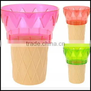 Ice Cream Cone Shaped Sundae Dish Party Bowl Set Ice Cream Cones Bowls,custom Plastic Ice Cream Bowls Manufacturer thumbnail-1