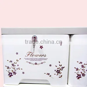 Printing Flower Mini Plastic Storage Drawers thumbnail-2