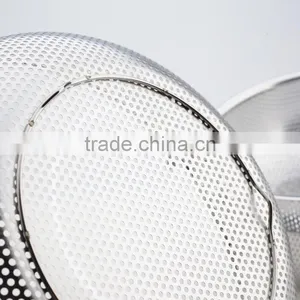 40.5cm Round Stainless Steel Over the Sink Colander Wire Strainer for Kitchen thumbnail-5