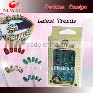 ANIMAL PATTERN NAILS& METALIC ART NAILS TIP thumbnail-1