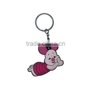 2017 Shenzhen Wholesaler Gift Small Soft Rubber Keyrings Silicone Keychain thumbnail-1