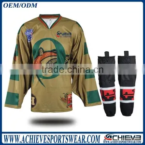 Sublimation Print Ice Hockey Jersey Wholesales Reversible Ice Hockey Unifrom Ice Hockey Jersey Sewing Pattern thumbnail-3
