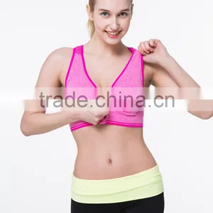 Girls Sexy Cross Back Seamless Wirefree Yoga Running Sports Tube Bra thumbnail-1