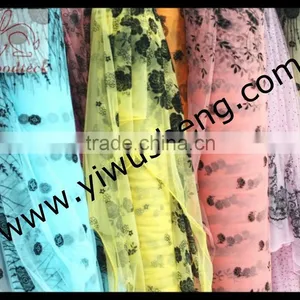 Beautiful Nylon Floral Tutu Tulle, 100% Nylon Tutu Tulle, Wedding Decoration thumbnail-1