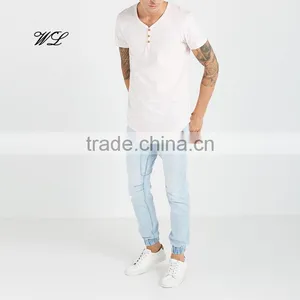 Men Denim Fabric Harem Jean Pants Cotton/Spandex Customised New Man Jeans thumbnail-4