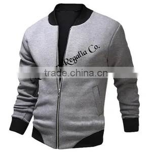 High Quality Varsity Jacket ,320 GSM Fleece Jackets, Black and White Jacket thumbnail-1