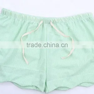 Wholesale Seersucker Scalloped Shorts thumbnail-4