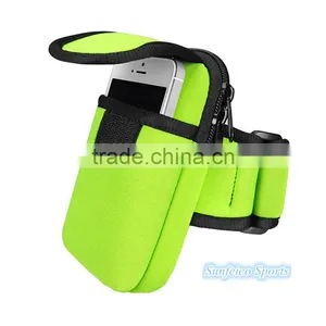 Dual Pocket Running Gym Sports Armband With Large Secure Zippered Phone Pocket~6 Colors Available~Accept Custom thumbnail-2