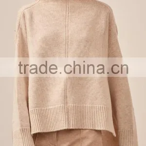Hot Sale Cotton Wool Sweater Designs For Girl Knitted Pullover thumbnail-1