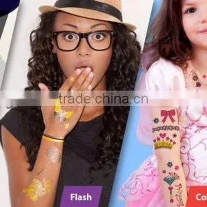 Colorful Glitter Temporary Tattoo Body Fashion Tattoo Sticker Child Tattoos thumbnail-3
