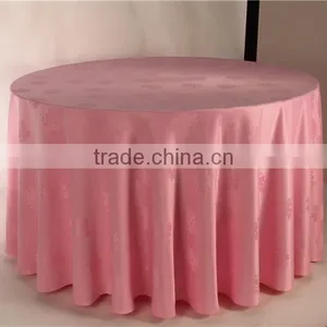 Wholesale Luxury Decoration Round Polyester Damask Table Cloth thumbnail-5