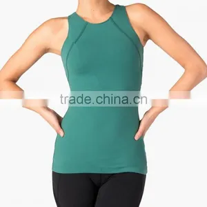 2016 OEM New Sexy Young Stripe Sleeveless Women Sport Tank Top / Yoga Wear thumbnail-1