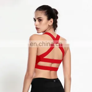 Wholesale Custom Design Sublimation Printed Sportswear Yoga Bra thumbnail-1
