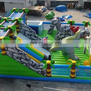 HI 0.55mm PVC Kids and Adults Inflatable Dinosaur Amusement Park Games for Sale From China Factory thumbnail-4