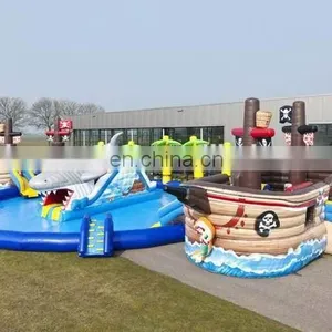 PARC AQUATIQUE BATAILLE REQUIN PIRATE GONFLABLE thumbnail-1