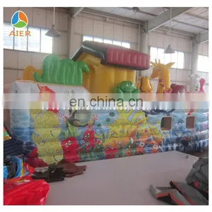 2017 Aier Inflatable Water Castle /castle Inflatable/ Inflatable Ocean Castle With Slide thumbnail-1