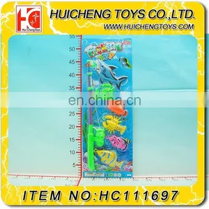 New Magic Eco-friendly Colorful 9PCS Ocean Animals With Hook Plastic Fishing Game Toys Set EN71, 7P thumbnail-3