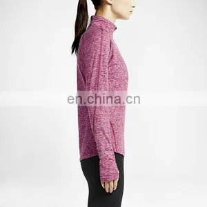 Trade Assurance Yihao New Autumn Custom Hoodies Half Zip Women's Blank Hoodies/ Plain Hoodies thumbnail-2