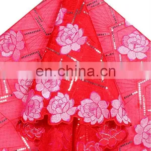 Fashionable African Organza Lace Fabric for Women thumbnail-2