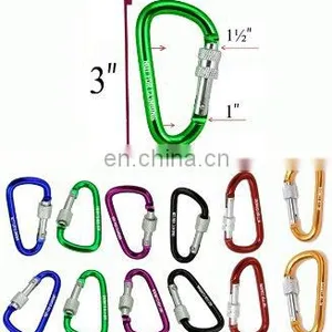 Custom Made Blue D Shaped Carabiner Printing Logo thumbnail-6