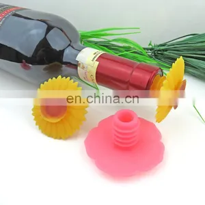 Top Quality Custom Oem Design Flower Shape Unique Style Eco-friendly Silicone Beer Bottle Cap thumbnail-1