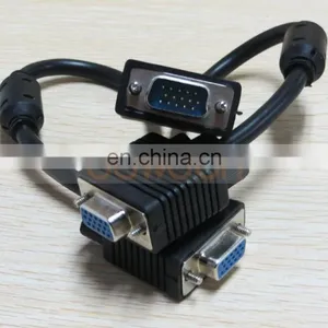 1 VGA Male to 2 VGA Female VGA Monitor Y Splitter Cable thumbnail-2