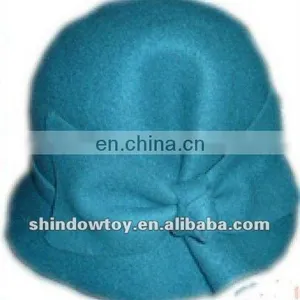 Blue Ladies Wool Felt Dress Hat thumbnail-1