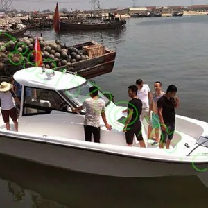 8.6m Fiberglass Boat With Twin Engines Fishing Boat thumbnail-1