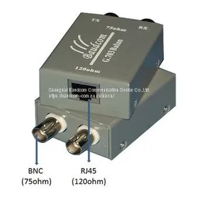 Single Port G.703 E1 Balun Adapter BNC to RJ45 Impedance Converter thumbnail-2