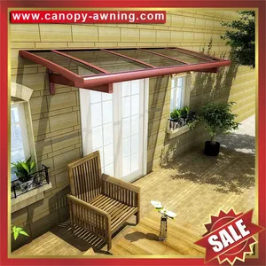 Aluminum Aluminium Metal Alu Outdoor Gazebo Patio Door Window Canopy Canopies Cover Awning Shelter Polycarbonate for Sale thumbnail-1
