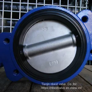 Marine Semi-lug Butterfly Valve DN100 With Lever thumbnail-5