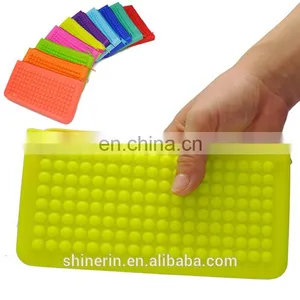 Cheap Women's Silicone Wallet Clutch Bag Zipper Wristlet Purse Handbag thumbnail-5