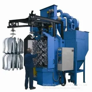 Hook Type Shot Blasting Machine, Spare Parts Rust Removing Peening Machine thumbnail-1