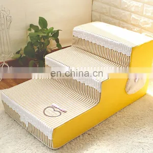 Washable Pet Steps/Stairs With Soft Plush Fabric for Dogs and Cats by Best Pet Supplies thumbnail-2