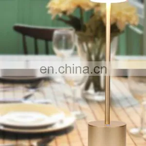 2021 New Products Modern Nordic Business Hotel Restaurant Table Lamp Rechargeable Cordless LED Desk Lamp thumbnail-1