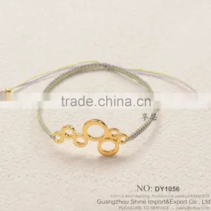 2015 New Fashion Bangle Cotton Paraffined Rope Woven Bracelet thumbnail-4