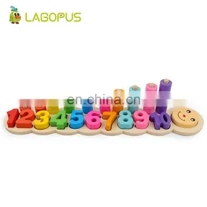 Lagopus Montessori Materials Math Toy Learning To Count Numbers Digital Shape Match Learning Education Toy for Children thumbnail-3