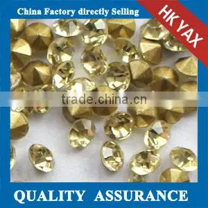 W0527 Shiny Hyacinth Glass Stone Chaton,glass Chaton Stone,chaton Glass Stones for Garment Clothes Decoration thumbnail-3