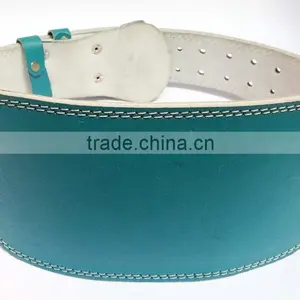 Professional Fitness Weightlifting / Bodybuilding Back Support Power Gym Belt Leather Belt 6" thumbnail-2