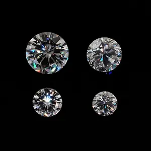 White Melee Moissanite Diamond for Teeth Grillz Df Color 0.8mm-2mm Moissanites 1 Carat Per Bag thumbnail-2