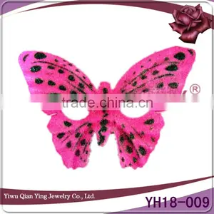 Pink PVC Butterfly Design Masquerade Costume Mask thumbnail-1