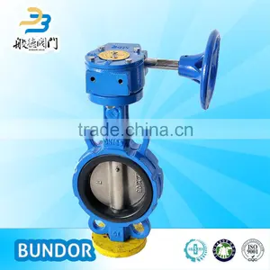 High Performance Hot Sale Epdm Seat Wafer Type Worm Gear Water Air Shut off Butterfly Valve thumbnail-3