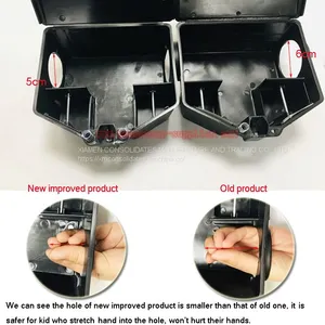 New Humane Plastic Lockable Rat Bait Station Mouse Trap Box With Key thumbnail-2