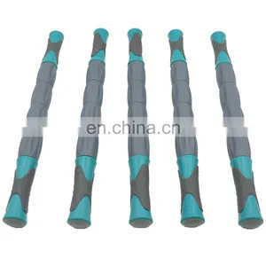 Female Hand Quality Plastics Yoga Massage Stick Foam Roller Muscle Fit Body Massage Roller Stick thumbnail-2